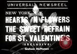 Image of floral Valentines new fad New York United States USA, 1939, second 1 stock footage video 65675024548