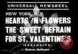 Image of floral Valentines new fad New York United States USA, 1939, second 3 stock footage video 65675024548