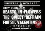 Image of floral Valentines new fad New York United States USA, 1939, second 4 stock footage video 65675024548