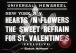Image of floral Valentines new fad New York United States USA, 1939, second 5 stock footage video 65675024548