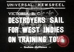 Standbild Royal Canadian Navy Destroyers Esquimalt British Columbia Kanada, 1939, aus Sekunde 1 historischem Filmmaterial Videoclip 65675024553