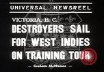 Standbild Royal Canadian Navy Destroyers Esquimalt British Columbia Kanada, 1939, aus Sekunde 3 historischem Filmmaterial Videoclip 65675024553