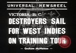 Standbild Royal Canadian Navy Destroyers Esquimalt British Columbia Kanada, 1939, aus Sekunde 5 historischem Filmmaterial Videoclip 65675024553