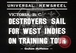 Standbild Royal Canadian Navy Destroyers Esquimalt British Columbia Kanada, 1939, aus Sekunde 6 historischem Filmmaterial Videoclip 65675024553