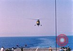 Image of US Marine Corp UH 34D helicopter Atlantic Ocean, 1962, second 38 stock footage video 65675024592