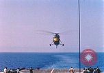 Image of US Marine Corp UH 34D helicopter Atlantic Ocean, 1962, second 45 stock footage video 65675024592