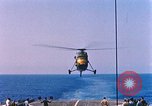 Image of US Marine Corp UH 34D helicopter Atlantic Ocean, 1962, second 52 stock footage video 65675024592