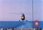 Image of US Marine Corp UH 34D helicopter Atlantic Ocean, 1962, second 53 stock footage video 65675024592