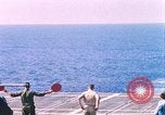 Standbild US Marine Corps UH 34D Hubschrauber landet auf Deck Cape Canaveral Florida USA, 1962, aus Sekunde 1 historischem Filmmaterial Videoclip 65675024593