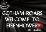 Image of President Eisenhower New York City USA, 1945, second 16 stock footage video 65675024697