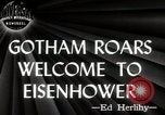Image of President Eisenhower New York City USA, 1945, second 17 stock footage video 65675024697