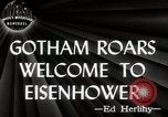 Image of President Eisenhower New York City USA, 1945, second 18 stock footage video 65675024697