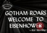 Image of President Eisenhower New York City USA, 1945, second 21 stock footage video 65675024697