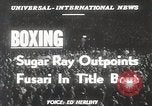 Image Sugar Ray Robinson Jersey France, 1950, de la seconde 3 séquences d'archives historiques vidéo 65675024699