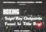 Image Sugar Ray Robinson Jersey France, 1950, de la seconde 4 séquences d'archives historiques vidéo 65675024699