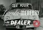 Image of Lincoln-Mercury automobile with arm rest New York United States USA, 1949, second 22 stock footage video 65675024705