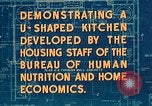 Image of U shaped kitchen United States USA, 1949, second 22 stock footage video 65675024716