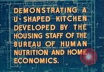 Image of U shaped kitchen United States USA, 1949, second 25 stock footage video 65675024716