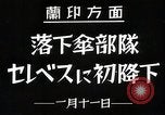 Standbild japanische Streitkräfte Angriff in Niederländisch Ostindien Celebes, 1942, aus Sekunde 4 historischem Filmmaterial Videoclip 65675024828