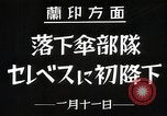 Standbild japanische Streitkräfte Angriff in Niederländisch Ostindien Celebes, 1942, aus Sekunde 6 historischem Filmmaterial Videoclip 65675024828