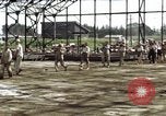 Image of steel shell of hangar Japan, 1945, second 3 stock footage video 65675024855