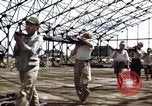 Image of steel shell of hangar Japan, 1945, second 9 stock footage video 65675024855
