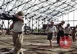 Image of steel shell of hangar Japan, 1945, second 10 stock footage video 65675024855