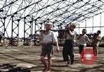 Image of steel shell of hangar Japan, 1945, second 11 stock footage video 65675024855