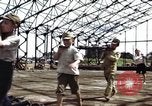 Image of steel shell of hangar Japan, 1945, second 13 stock footage video 65675024855