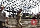 Image of steel shell of hangar Japan, 1945, second 14 stock footage video 65675024855