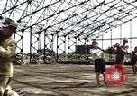 Image of steel shell of hangar Japan, 1945, second 15 stock footage video 65675024855