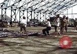 Image of steel shell of hangar Japan, 1945, second 18 stock footage video 65675024855