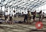 Image of steel shell of hangar Japan, 1945, second 21 stock footage video 65675024855