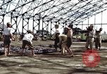 Image of steel shell of hangar Japan, 1945, second 22 stock footage video 65675024855