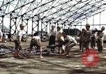 Image of steel shell of hangar Japan, 1945, second 24 stock footage video 65675024855