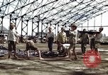 Image of steel shell of hangar Japan, 1945, second 25 stock footage video 65675024855
