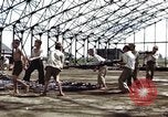 Image of steel shell of hangar Japan, 1945, second 27 stock footage video 65675024855