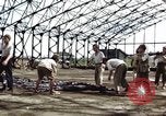 Image of steel shell of hangar Japan, 1945, second 28 stock footage video 65675024855