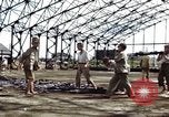Image of steel shell of hangar Japan, 1945, second 29 stock footage video 65675024855