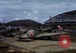 Image of steel shell of hangar Japan, 1945, second 34 stock footage video 65675024855