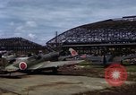 Image of steel shell of hangar Japan, 1945, second 37 stock footage video 65675024855