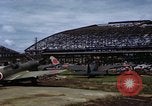 Image of steel shell of hangar Japan, 1945, second 39 stock footage video 65675024855