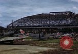Image of steel shell of hangar Japan, 1945, second 40 stock footage video 65675024855