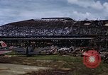 Image of steel shell of hangar Japan, 1945, second 43 stock footage video 65675024855