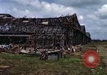 Image of steel shell of hangar Japan, 1945, second 49 stock footage video 65675024855