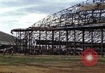 Image of steel shell of hangar Japan, 1945, second 54 stock footage video 65675024855