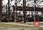 Image of steel shell of hangar Japan, 1945, second 59 stock footage video 65675024855