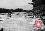 Image of long boats navigate rapids Japan, 1898, second 61 stock footage video 65675024930
