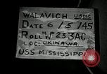 Immagine di USS Mississippi Okinawa isole Ryukyu, 1945, secondo 3 filmato di repertorio 65675024956