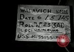 Immagine di USS Mississippi Okinawa isole Ryukyu, 1945, secondo 5 filmato di repertorio 65675024956